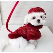 秋冬  犬服   帽子  ペット用品  ネコ雑貨  クリスマス   マント ペット服 猫犬兼用