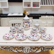 茶碗 セット 陶磁器  ドールハウス用  ミニチュア   置物    飾り  装飾  小物  模型  インテリア用 3色