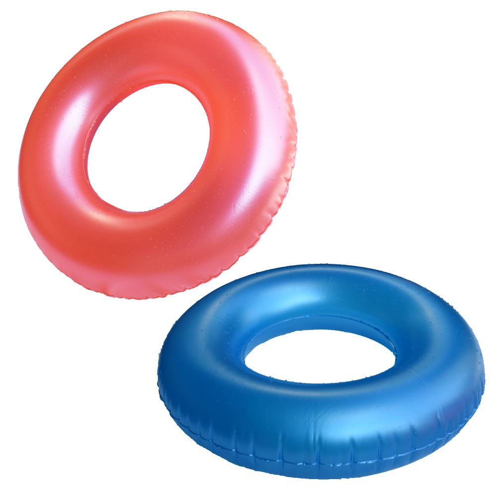 スイムリング（浮輪）フロストネオン60cm（空気注入前外径（直径）サイズ） 株式会社 成近屋