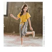 子供服 セットアップ 夏 韓国子供服 女の子 ジュニア キッズ 上下セット 半袖 トップス パンツ