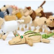 キッズおもちゃ   木製   動物   人形   置物   子供玩具   知育玩具