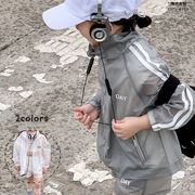 ★Girls＆Boys★　キッズパーカー　冷感コート　防水セットアップ　韓国キッズデイリーファッション