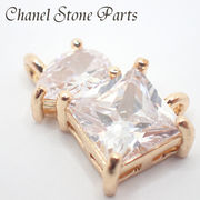 ストーンフレーム 【170.スクエア＆ドロップ】 1個 ジョイント パーツ ラインストーン 国内発送