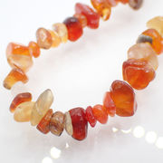 高品質 約40cm さざれ連 【1F No.85 カーネリアン サイズ約3-5mm】 サザレ 天然石 ビーズ 国内発送