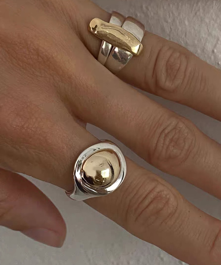 メタル指輪　リング　デザイン　アクセサリー　INS　韓国ファッション　オシャレ