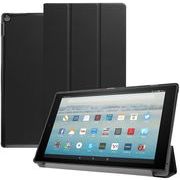 Amazon Kindle FireHD10用 ブックカバーケース ホワイト/ブラック
