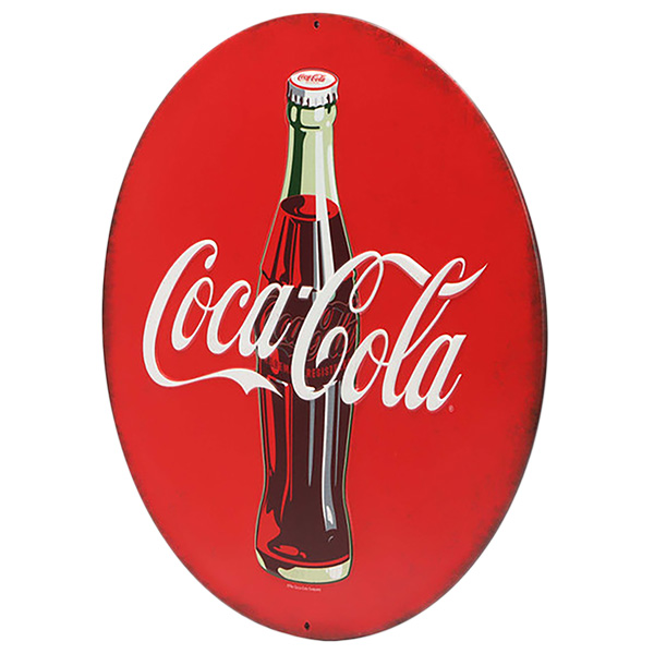エンボス メタルサイン COCA COLA ROUND 【コカコーラ ブリキ