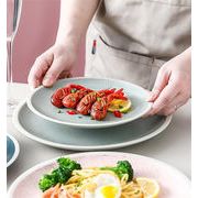 レビュー続々 INSスタイル 洋食皿 シンプル 陶磁器 トレンド ステーキ皿 レストラン用 ホテル食器