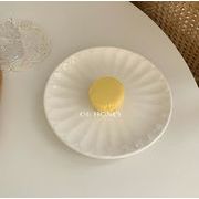 INS  人気  陶磁器皿  レトロ トレイ   花柄  収納  皿を捧げる  インテリア  置物を飾る   創意撮影装