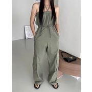 2023夏INS新作★カジュアル  リボン レーシング ロングパンツ パンツ丈 夏 オールインワン/サロペット