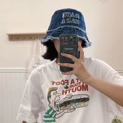 帽子　デニムバケットハット　レディース　ファッション　秋冬　韓国風　デザイン