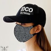 トモニ71339】COCO HOLLYWOOD ロゴ刺繍 メッシュキャップ 帽子 男女兼用 CAP