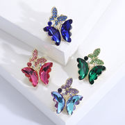 5色 クリスタル 蝶のブローチ 韓国ファッション 気質ブローチコサージュ グレース 蝶のアクセサリー