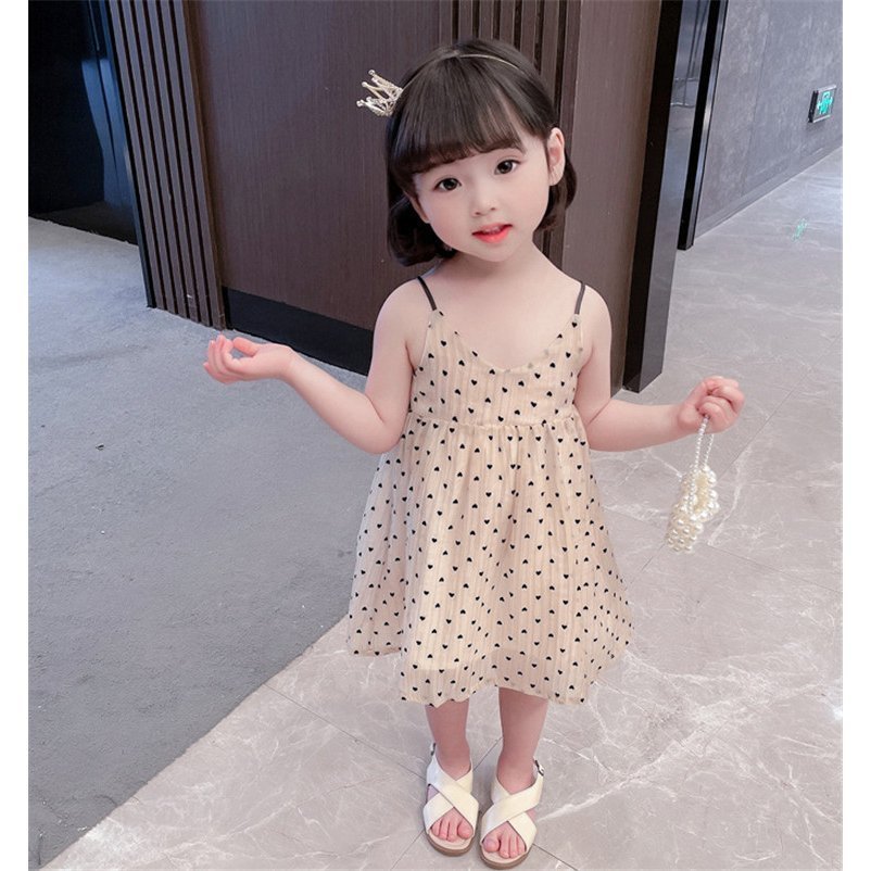 子供服 ワンピース キッズ 女の子 春夏 ノースリーブ キャミソール 韓国子ども服 子供ドレス
