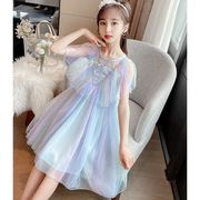 子供服 ワンピース ピンク 160 韓国子ども服 キッズ 女の子 夏服 チュール 子供ドレス 結婚式