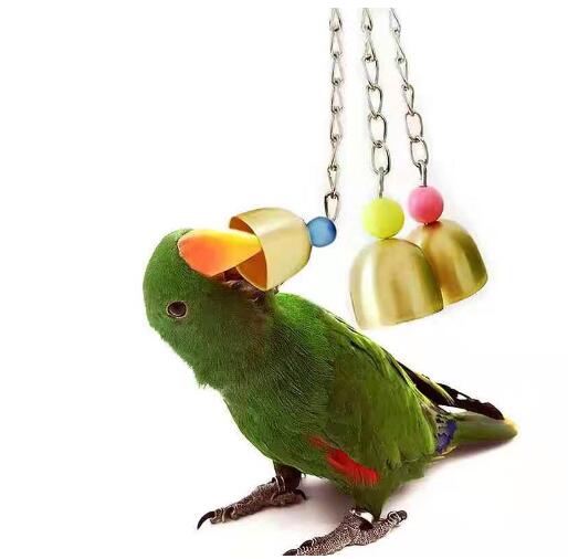 ペット用品 鳥用品 おもちゃ 噛む玩具 インコ 鳥 オウム   鈴 ベル ストレス解消 ３点セット