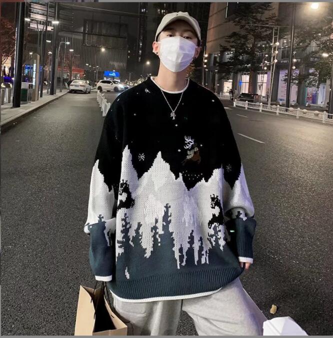 新しいデザイン、紳士服のセーター、プルオーバー、秋冬の新しい男韓国スタイル★M-2X
