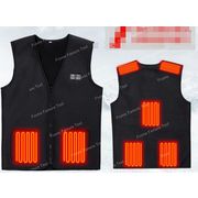 秋冬新作　ヒーターベスト 電熱ベスト ジャケット 電熱ウェア 速暖 USB加熱 男女兼用 通勤