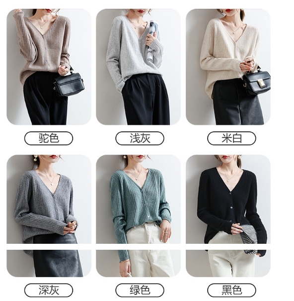 秋新品 ニットカーディガン レディース 長袖 薄手 カーディガン