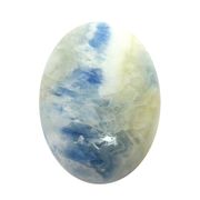 ≪スペシャルルース/即納≫天然石 ブルーシェーライト（blue sceelite）/カボション 21x14.5x4.5mm