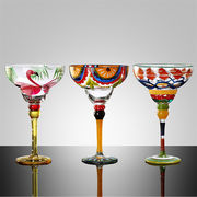 今日もまた褒められた日です ステンドグラス フラミンゴ模様 ガラスカップ  誕生日プレゼント
