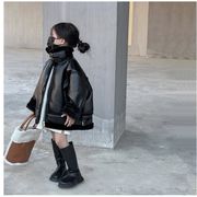 韓国風子供服　　コート　ライダースジャケット　秋冬新作厚手　トップス　コート
