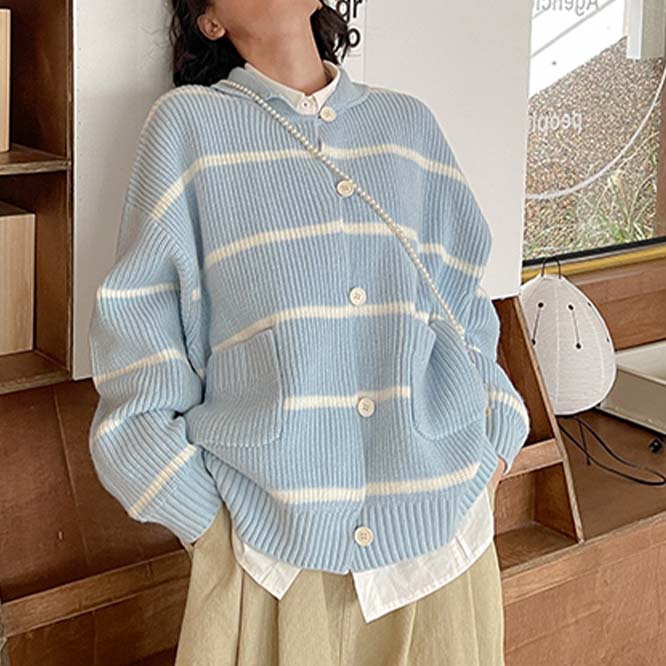 【ODD MAKER】正規品 2023秋新作　韓国風レディース服　カーディガン　ニット　アウター