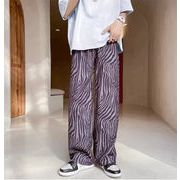 クールなコーディネート 激安セール 2色 長ズボン メンズ カジュアル ロングパンツ ゼブラ柄 ワイドパンツ