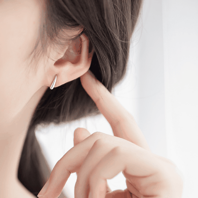 新品 レディース シルバーS925ポストEarrings フックピアス シンプル 韓国風耳飾り 幾何学型