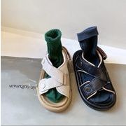 韓国風 子供靴 キッズ  サンダル 滑り止め  息するソール 通園 通学 水遊び サンダル  13.5-20.5cm