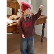 2025 秋新作 韓国風  子供服   ベビー服   ハート型  トップス    ドット ニット セーター