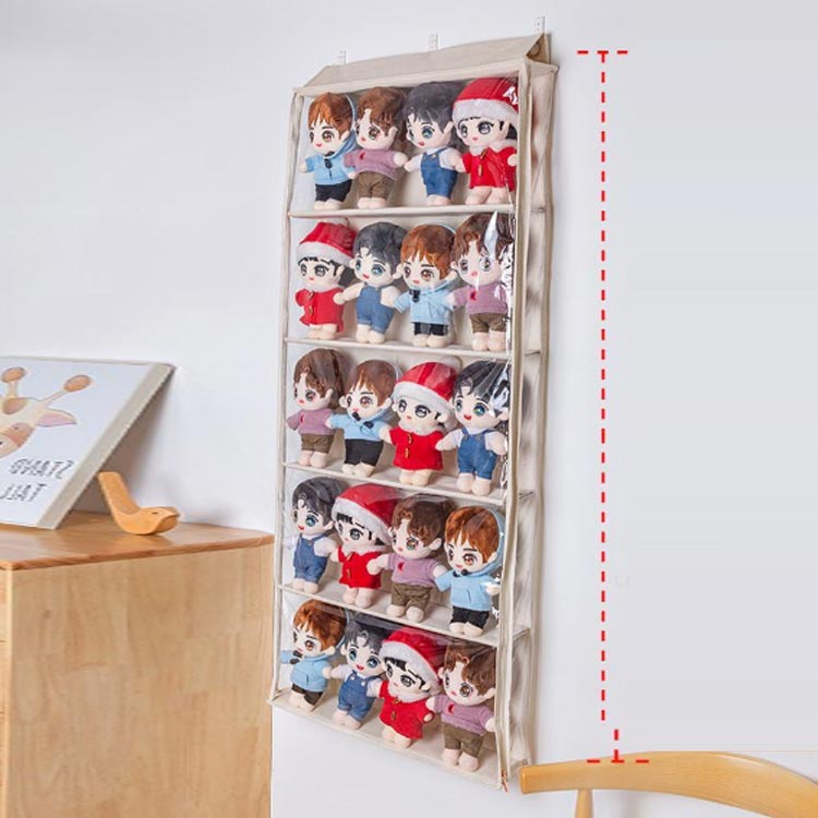 ウォールポケット ぬいぐるみ収納ケース ドア掛け[品番：BCYW0030582]｜BACKYARD  FAMILY（バックヤードファミリー）のファッション通販｜SHOPLIST（ショップリスト） SLLS ウォールポケット収納 ぬいぐるみ収納 大容量 吊り下げ 小物入れ 透明窓付き 防塵 防湿 折り畳み可 おもちゃ バッグ 書