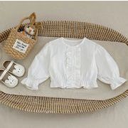 2026 新作 韓国風  子供服   ベビー服    トップス   シャツ ホワイト  Tシャツ