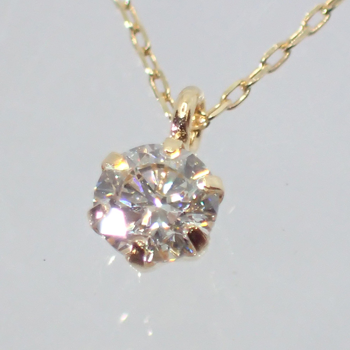 ダイヤモンド ネックレス 一粒 ゴールド 1.5カラット 鑑定書付 1.503ct 高島屋 Dカラー SI2クラス