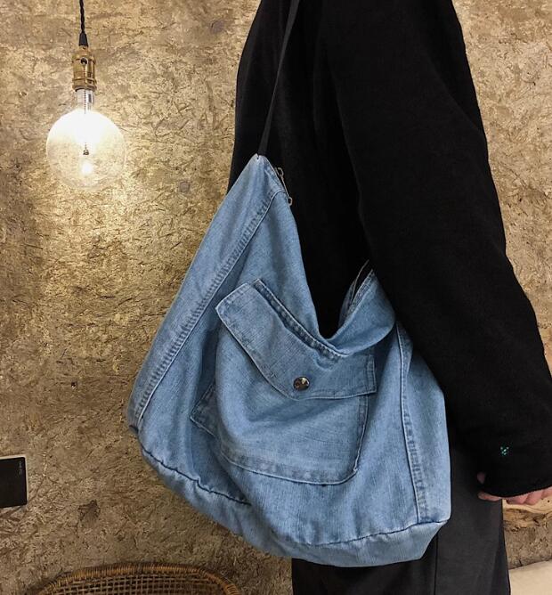 ファッション メンズ ユニセックス ショルダーバッグ デニム