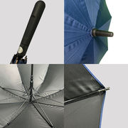 広告ゴルフサニー傘 27 インチストレートハンドル抗風抗 UV ビジネスギフトロングハンドル傘プリン