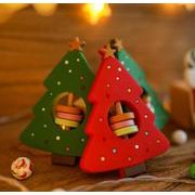 クリスマス     おもちゃ 子供用品 木製 ベビー用 手握る玩具 赤ちゃん　知育玩具　baby4色