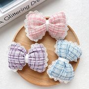 生地　刺繍アプリッケ　リボン　手芸DIY アクセサリー材料　布パーツ　ハンドメイド