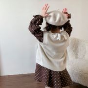 【2023秋新作】韓国風子供服 ベビー服 キッズ 女の子 かわいい ワンピース ベスト　