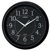 シンプル掛時計　ブラック