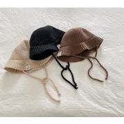 秋冬子供帽  子供用品ニット帽  　赤ちゃん   韓国風 ハット  キッズ帽子    キャップ  3色