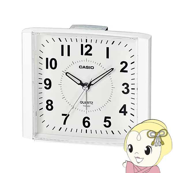 置き時計 置時計 TQ-482-7JF アナログ表示 目覚まし時計 スヌーズ ライト カシオ CASIO