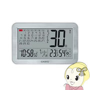 電波掛置兼用時計　令和カレンダークロック　温湿度表示付　シルバー デジタル IDC-800J-8JF カシオ CA