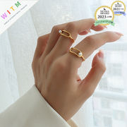 指輪 リング 高級感 チタンスチールリング  韓国風 アクセサリー 素敵なデザイン 開口指輪
