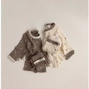 春新品韓国風子供服トップス＋ズボン　セットアップ　73-100cm　2色TUTU
