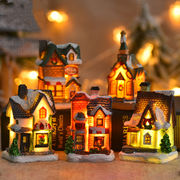 クリスマスの飾り 樹脂 工芸品 ランプ  マイクロ風景飾り 部屋飾り  オーナメント クリスマスプレゼント