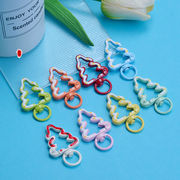 クリスマス キーホルダー金具 ハンドメイド キーリング アクセサリー DIY 手芸用品 基礎金具