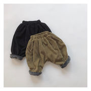 韓国子供服子供服秋冬子供用ベルベットとベルベットの男女児童保温ズボンの厚さ