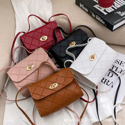 菱形ストライプスモールスクエアバッグハンドバッグ外国貿易卸売ファッション流行のバッグ
