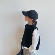 【秋新作】韓国風子供服 ベビー服 可愛い お出かけ ベスト 親子服